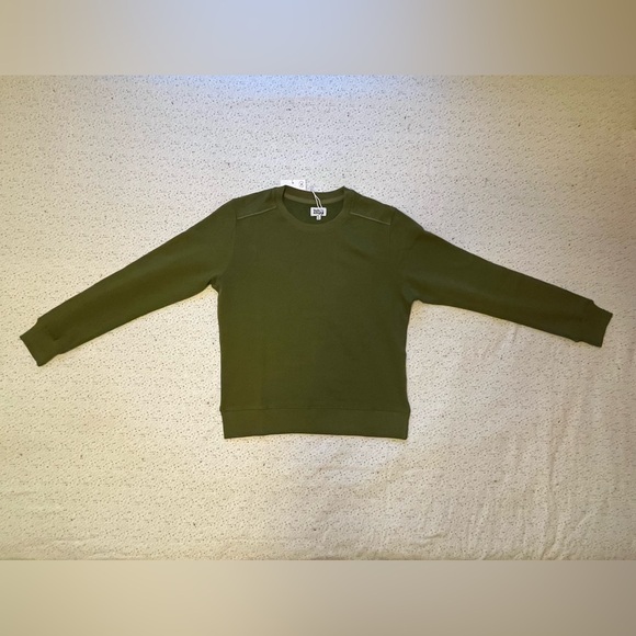 NWT B&B Linnton Crew Sweatshirt in Olive - Picture 7 of 13